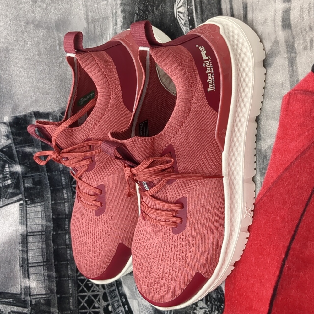 Timberland Pro Serta Knit Composite Safety Toe Red Shoes